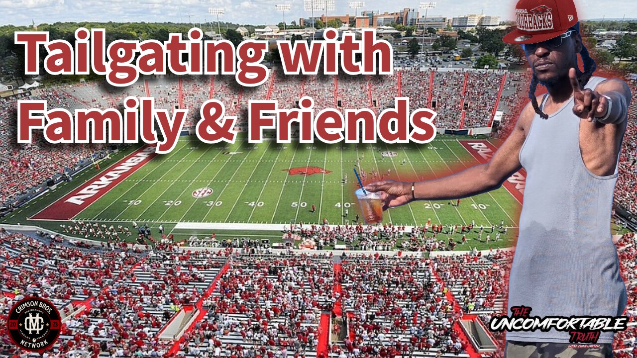 Crimson Bros Tailgating with family & friends at the Arkansas Razorbacks game
