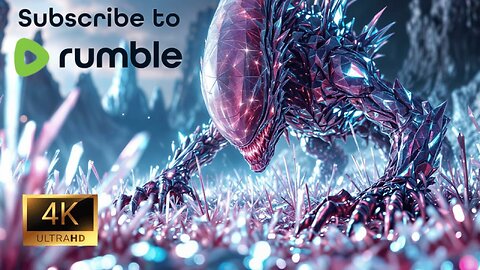 Alien Worlds - Crystaline - What If Aliens Were Made of Crystals - 4K AI Generated Video