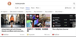 These Are My Videos in DuckDuck go Search Engines On Fire Foxs bowsers