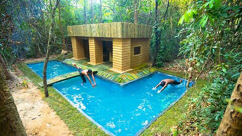 The Secret How We Build the MOST AMAZING Modern Bamboo Villa Around Swimming Pool by Ancient