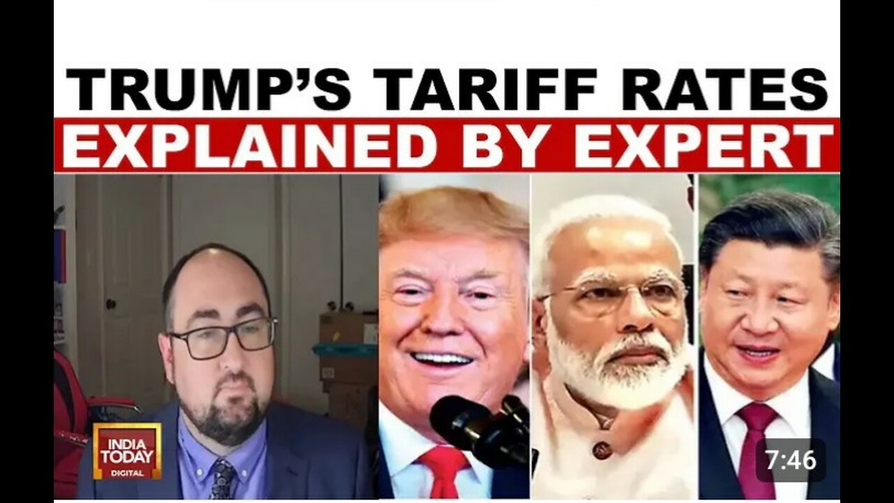 Donald Trumps Tariff Rates Explained What Will Be India ,s Counter? ! U.S Ne....
