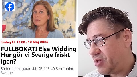 Elsa Widding fullbokat föredrag i Stockholm 10 maj 2025
