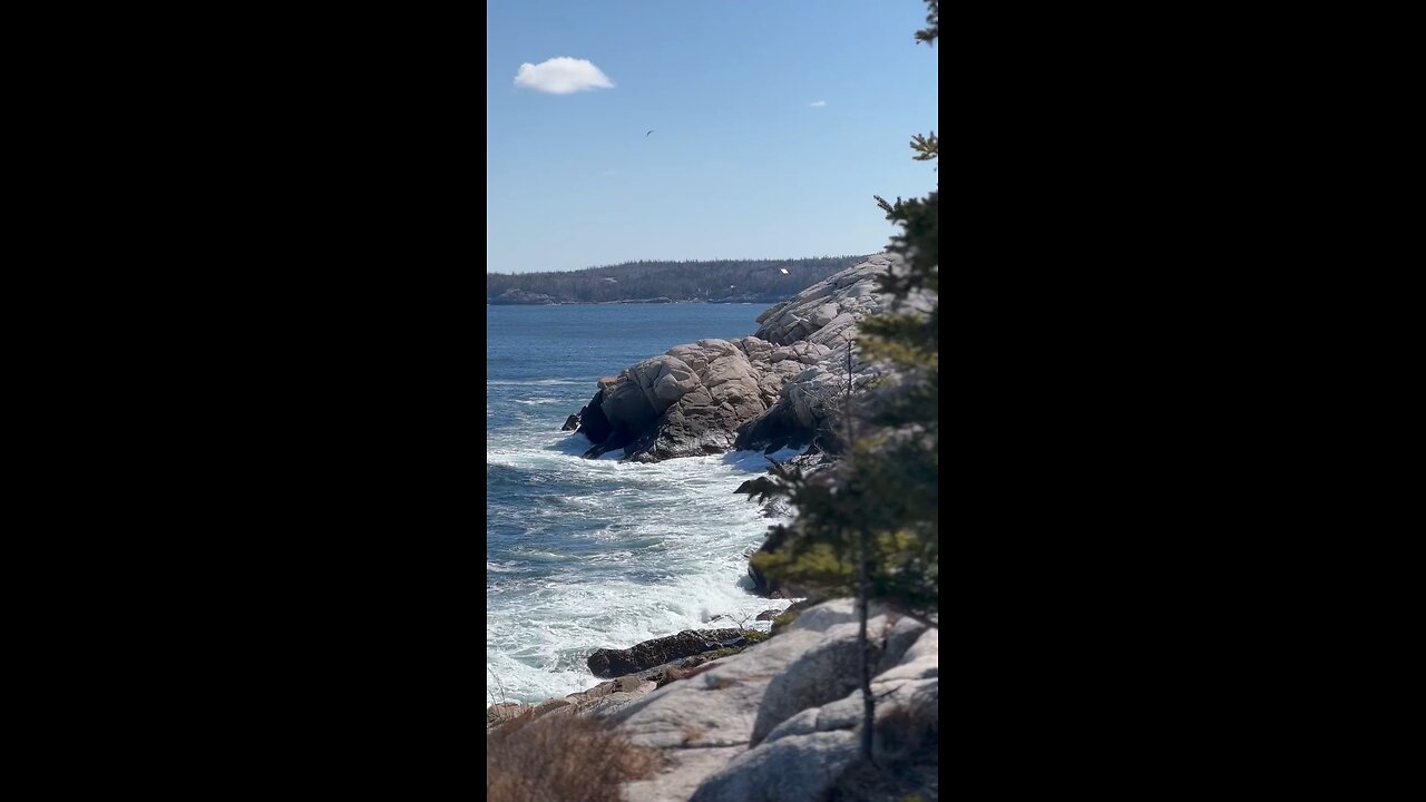 Breaking Waves on a Rocky Shore