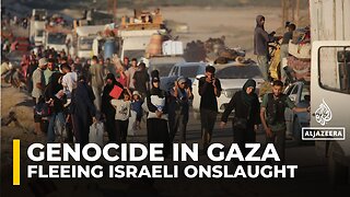 Palestinians flee Israeli bombing of Gaza City to ‘unknown’ in al-Mawasi