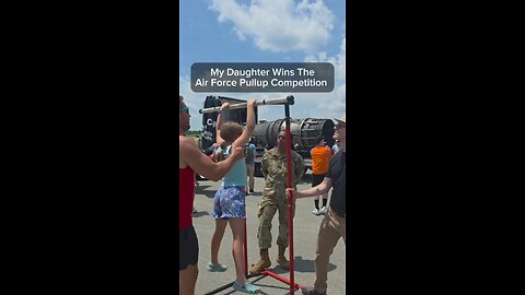My Daughter Wins The Air Force Pull-Up Competition