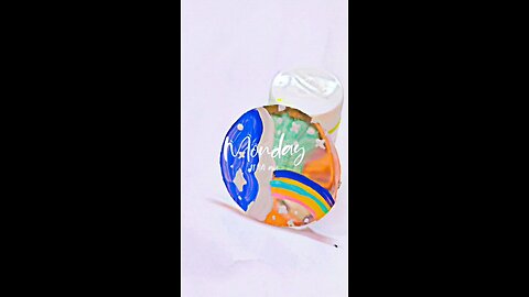 Easy Rainbow 🌈 painting with Arcylic pastel colour