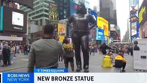 Statue of 'plus-size black woman’ installed in Times Square