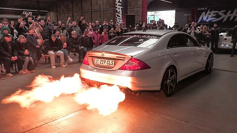 BIG FLAMES, Revs and Bangs on a Carshow | European Carshow 2025