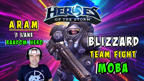 🔴LIVE - ARAM IN HEROES OF THE STORM - MOBA - 1 LANE RANDOM HERO - UNLOCKING NEW HEROES FOR RANKED
