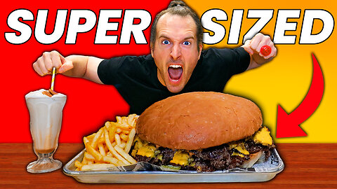 Attempting The BIGGEST Smashburger Challenge Ever!