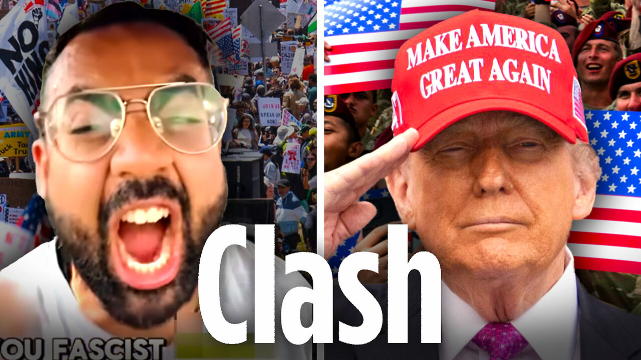 "No Kings" Protests v Trump's Flag Day Military Parade