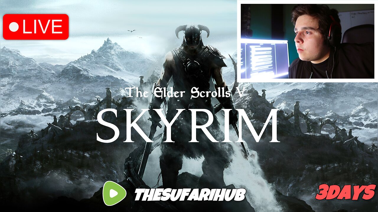 🔴MOST HYPED STREAM OF THE WEEKEND - SKYRIM 3 DAY STREAM - #RumbleGaming