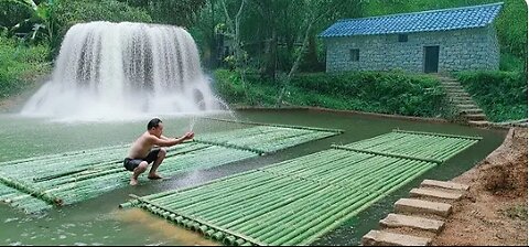 CEO Makes Bamboo Rafts _ Bamboo Water System Water Agriculture