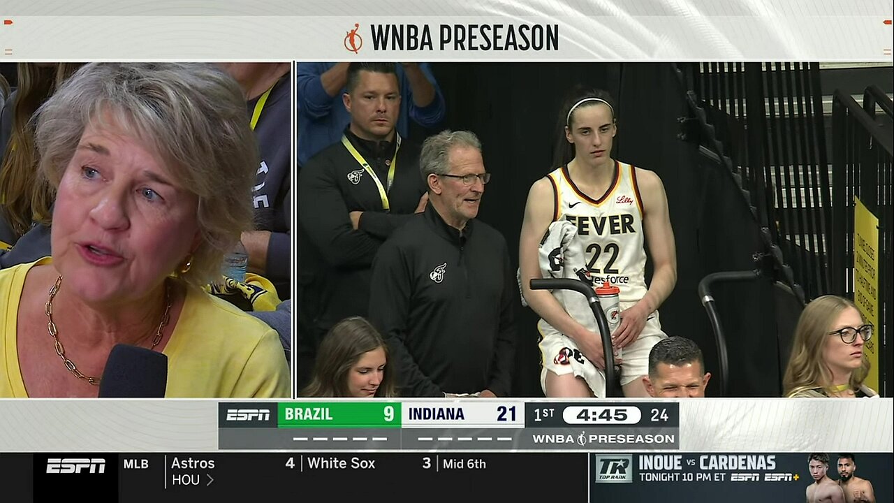 Lisa Bluder on Caitlin Clark back at Iowa Hawkeyes arena | Indiana Fever WNBA womens basketball