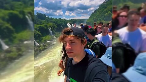 🌈 Magical Rainbow Over a Waterfall | Nature’s Hidden Beauty