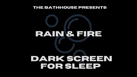 Rain + Fire Sleep Sounds | Dark Screen | 3 Hours for Rest & Relaxation