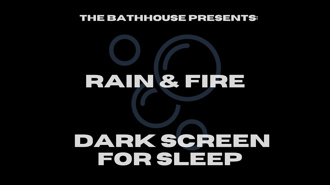 Rain + Fire Sleep Sounds | Dark Screen | 3 Hours for Rest & Relaxation