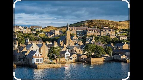 Kirkwall town, Orkney Islands. End of August.