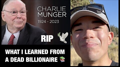 What I learned from a dead billionaire | RIP Charlie Munger 🕊️
