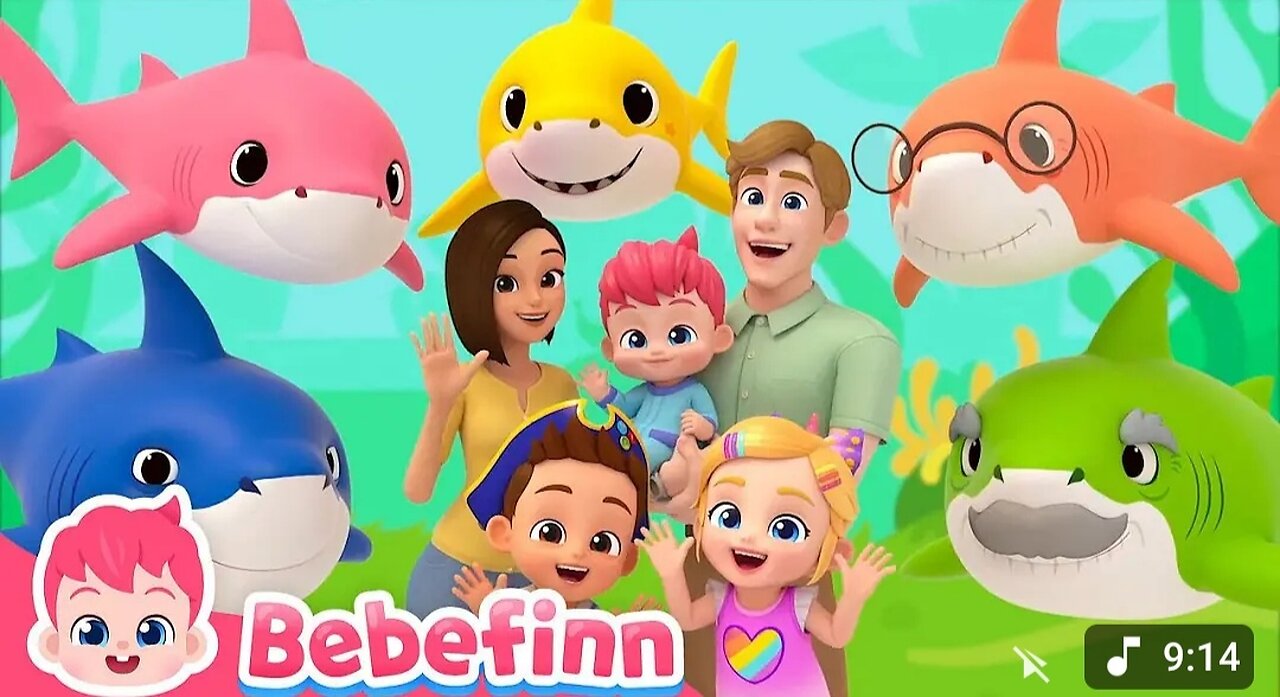 Mix- TOP3 Baby Shark Songs for KidsㅣBebefinn Nursery Rhymes Compilation