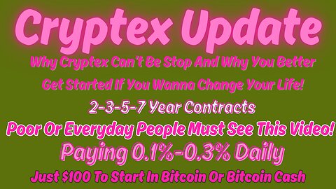 *Cryptex*|💰 Why Cryptex Can't Be Stopped💰& Why You Wanna Rethink To Join This Or You Will Regret It!