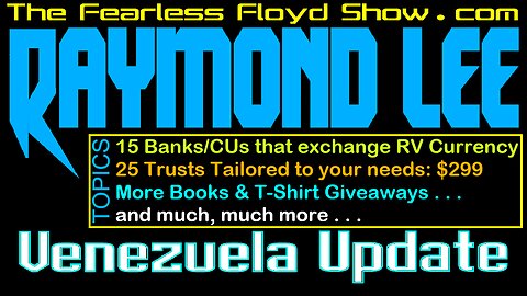 Raymond Lee Live - Venezuela Update and more Free Merch Giveaways . . .