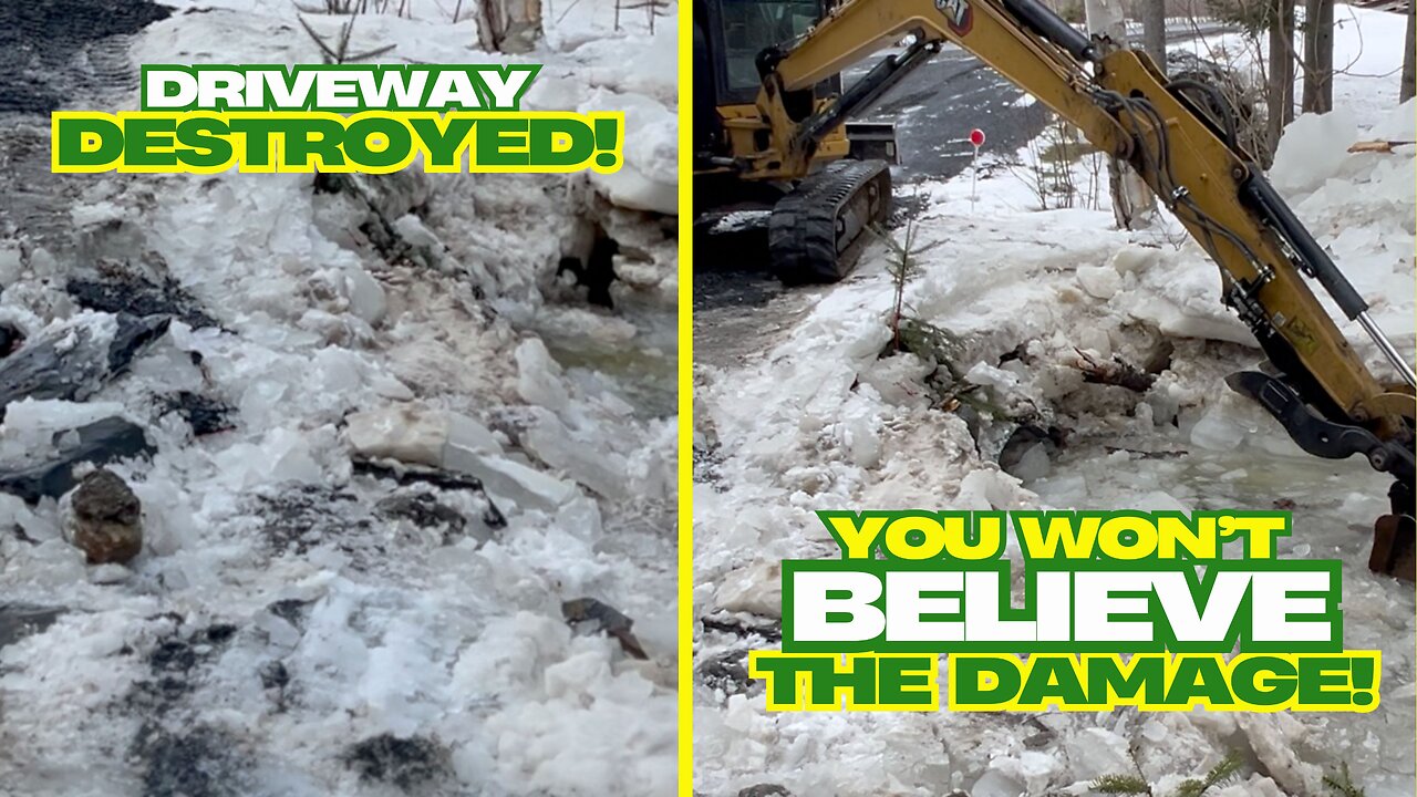 ICE DAMS | DRIVEWAY DAMAGE | What a Difference A Year Makes!