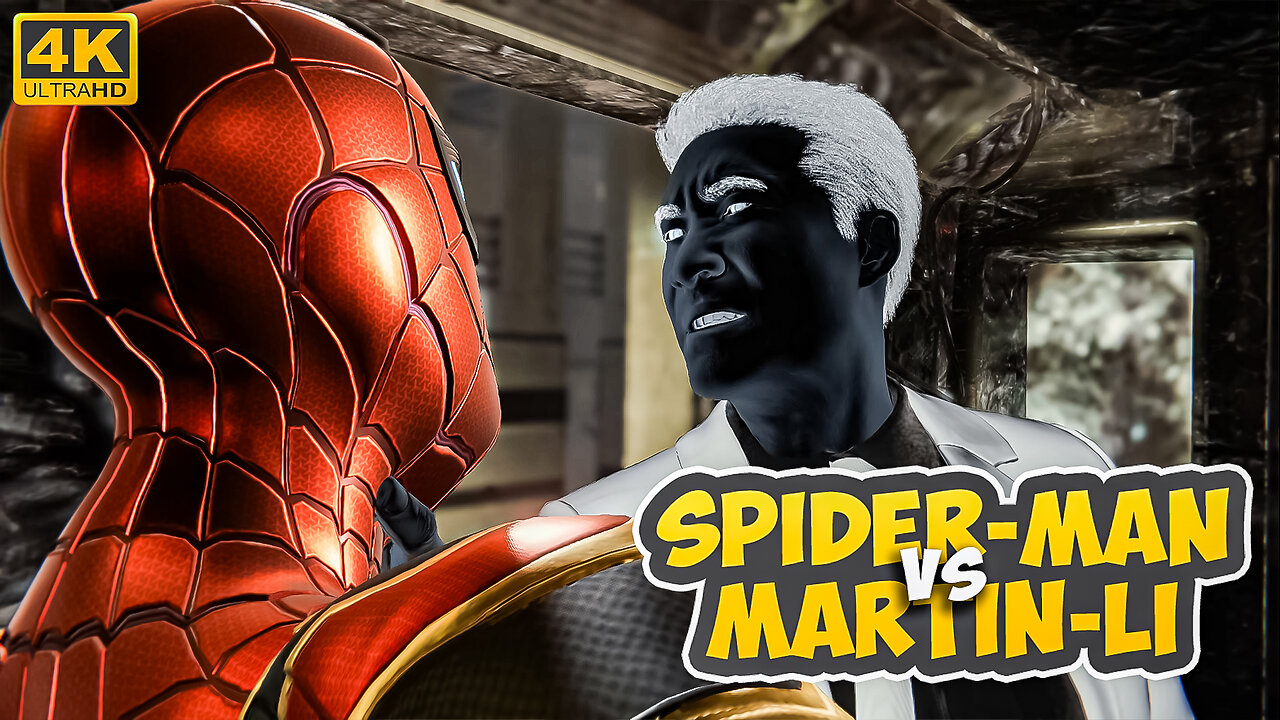 Spider Man vs Martin Li Train Fight | Gameplay