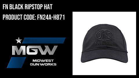FN Black Ripstop Hat - FN24A-H871
