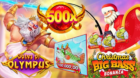 AWESOME AND EVENTFUL SESSION! GATES OF OLYMPUS AND CHRISTMAS BIG BASS BONANZA