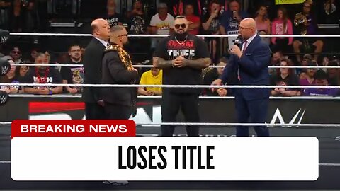 Seth Rollins Has Been Stripped Of the Title