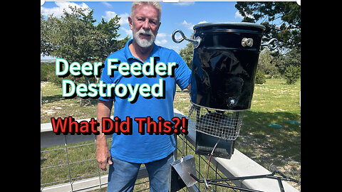 Deer Feeder DESTROYED Last Night… But By What?!