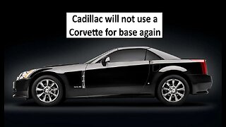 Cadillac says they wont do a Corvette based model again