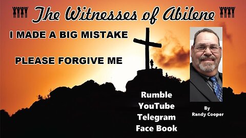 I MADE A BIG MISTAKE PLEASE FORGIVE ME
