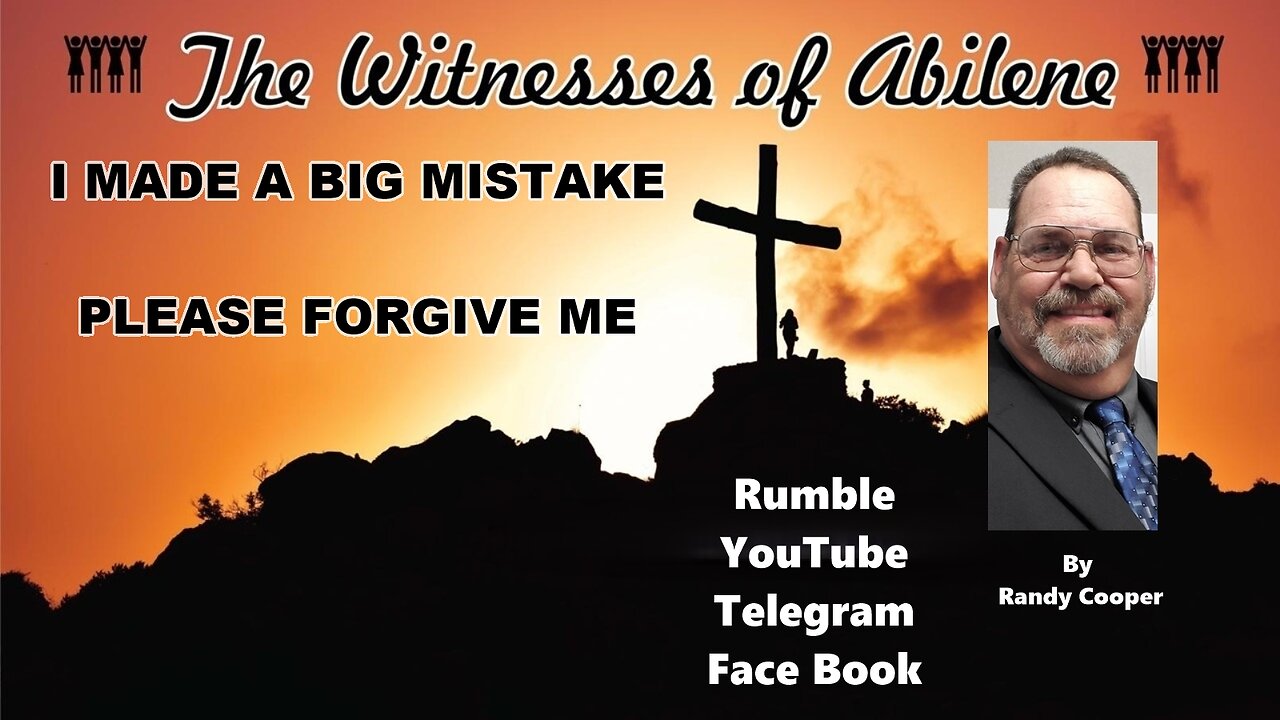 I MADE A BIG MISTAKE PLEASE FORGIVE ME