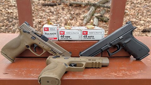 What if All You Had Was FMJ? 9mm NATO VS .40 S&W VS .45 ACP Ballistic Gel Test