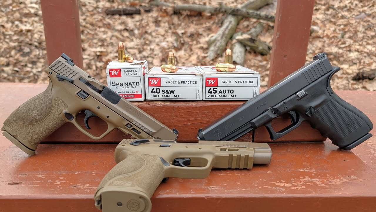 What if All You Had Was FMJ? 9mm NATO VS .40 S&W VS .45 ACP Ballistic Gel Test