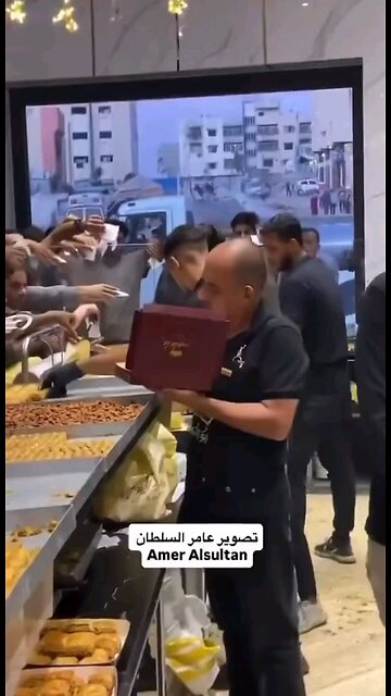 After the “famine, genocide and ethnic cleansing,” Gazans flood sweet shops