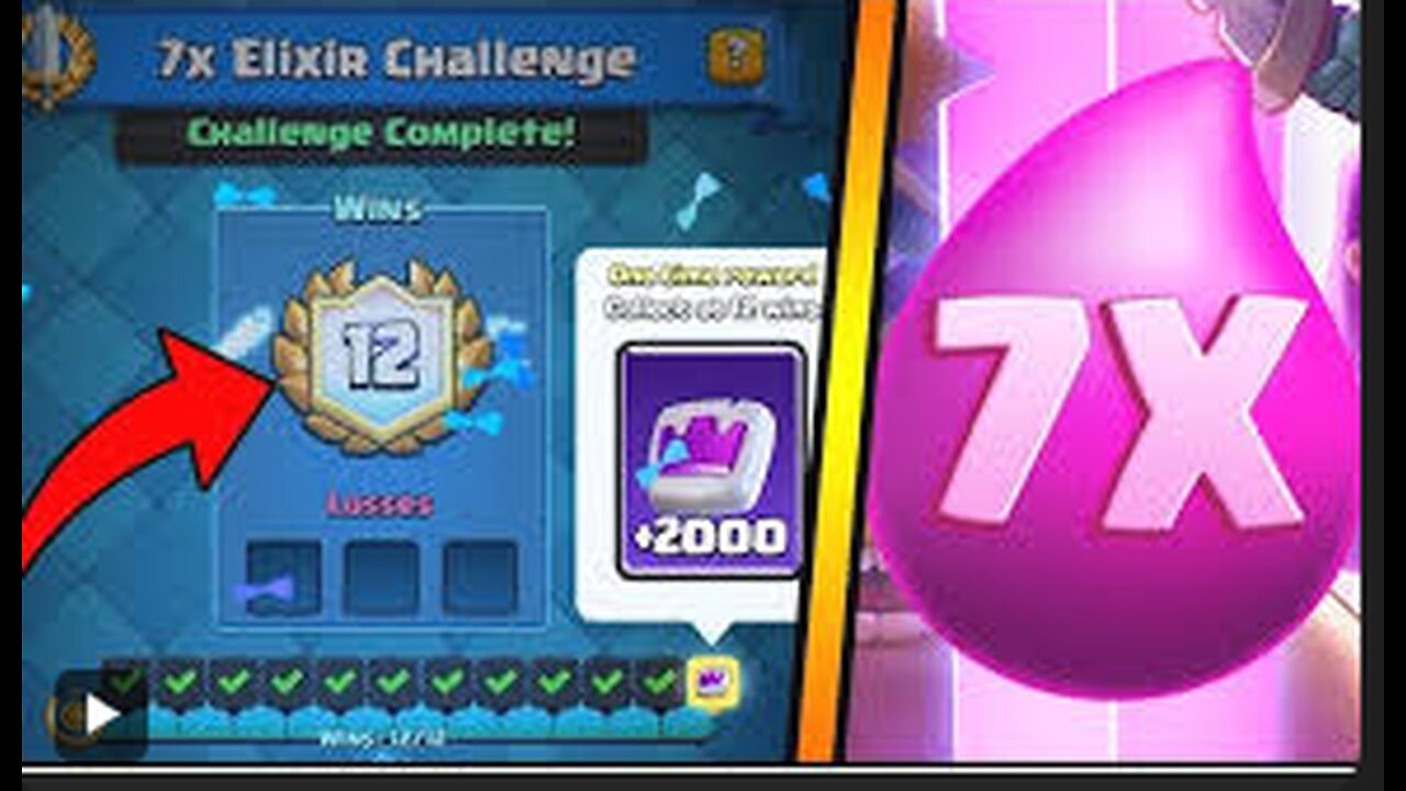 CLASH ROYALE 7X ELIXER CHALLENGE