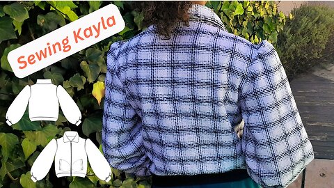 Sew a Bishop Sleeve Jacket with Open-End Zipper & Welt Pockets Tutorial + Pattern Link |Kayla Jacket