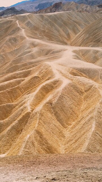Drone Footage Of A Desert Sand Dune