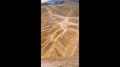 Drone Footage Of A Desert Sand Dune