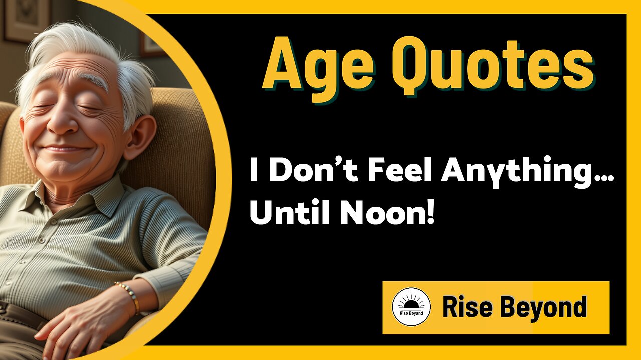 Funny Truth About Aging | Bob Hope Quote | Rise Beyond