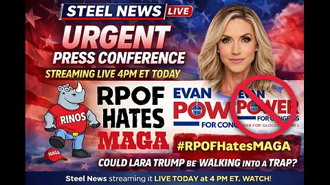 LIVE PRESSER - LARA TRUMP COULD BE WALKING INTO A TRAP