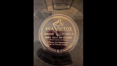 RCA Victor 20-2651A Signed, Sealed And Delivered