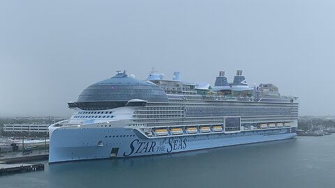 Passing by a big cruise ship