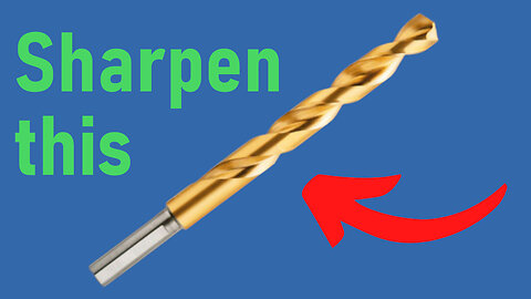 How to quickly sharpen your drill bits!