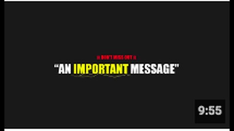 "Shocking Truth: An Important Message"