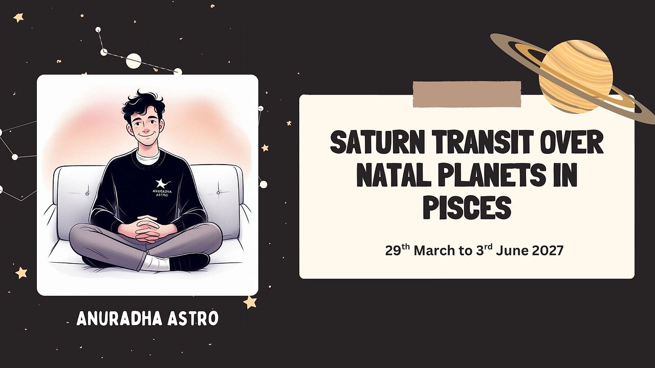 Saturn transit over natal planets in Pisces