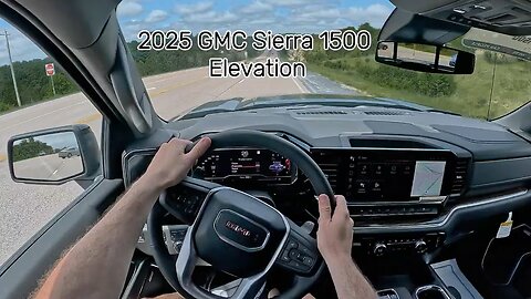 2025 GMC Sierra 1500 Elevation V8 POV Driving Review (Binaural Audio) - Best of Both Worlds